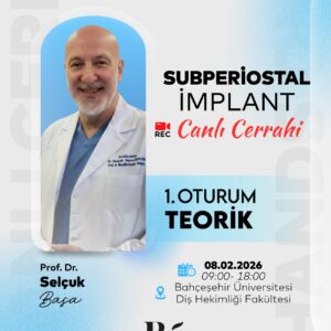 1. Oturum: Teorik + Canlı Cerrahi: 10.000 TL (KDV Dahil)
